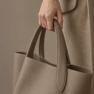 A stylish wool gilet in a neutral color