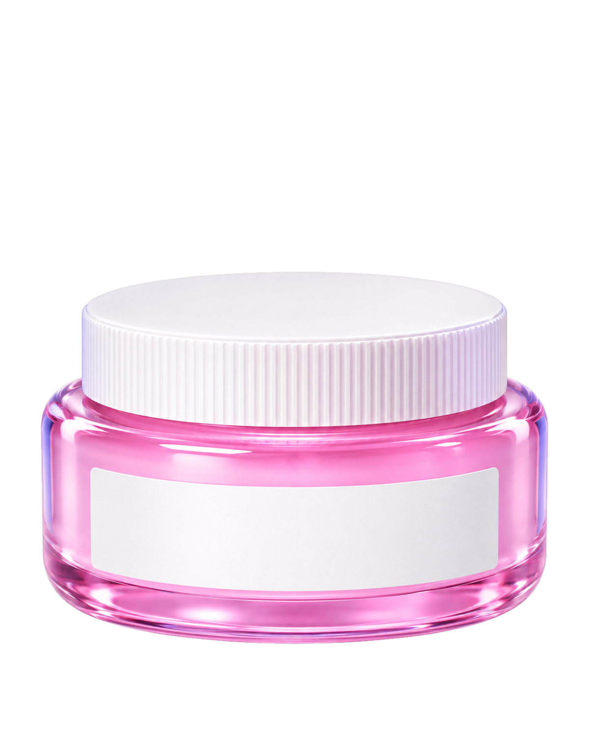 Overnight Balm, a squat jelly-pink jar with a white lid