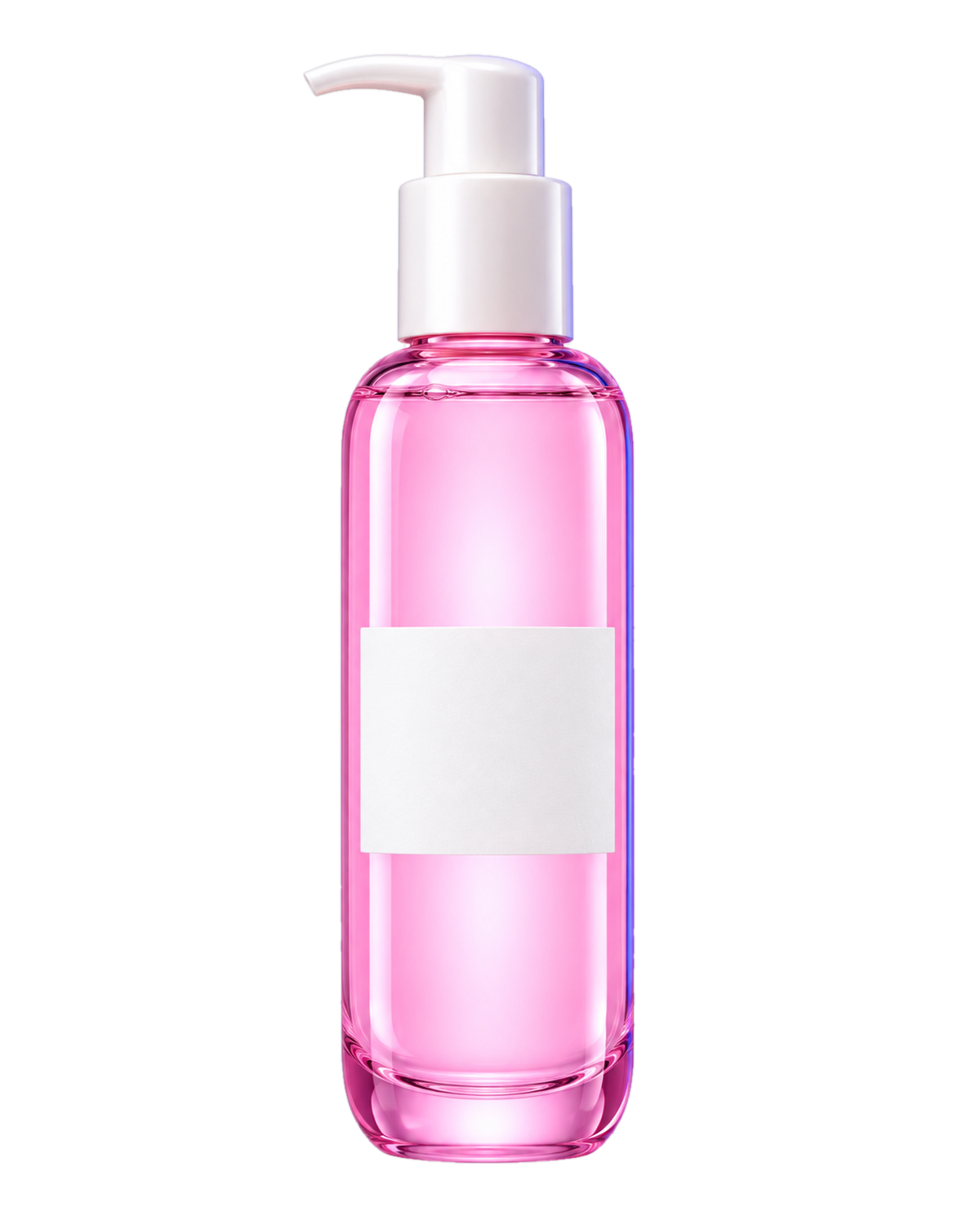 Squalane Veil, a slim jelly-pink bottle with a white pump