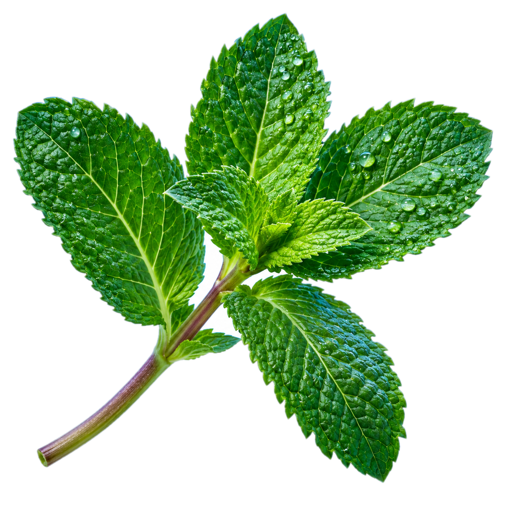 Sticker of a fresh mint sprig
