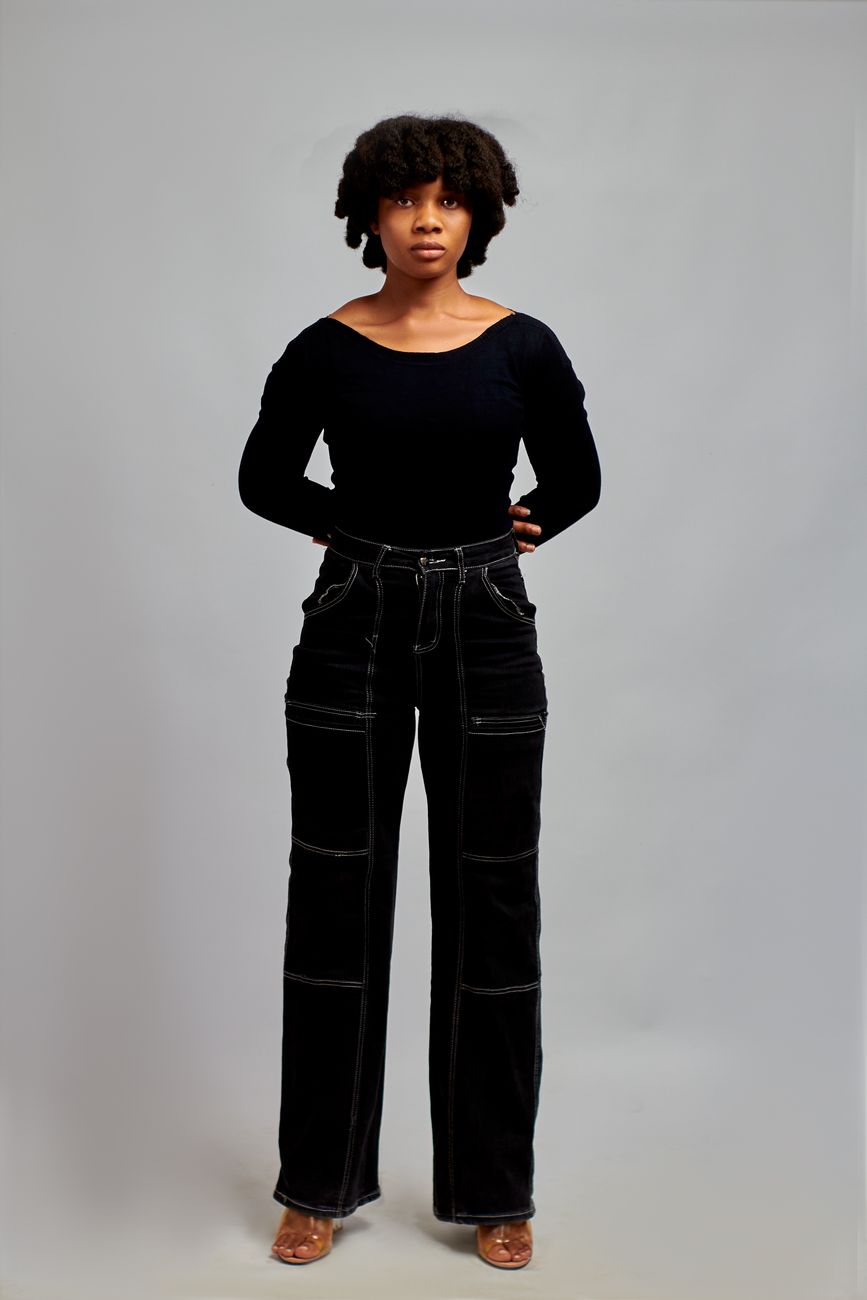 Seam line trousers