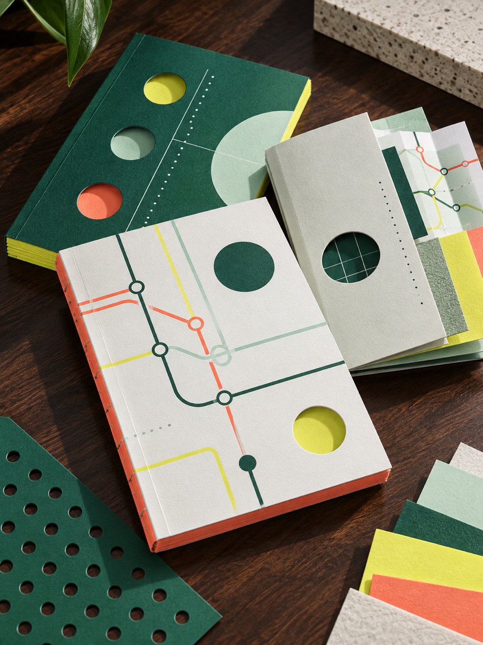 Design books and paper sample brochures — Tram 9, Editorial