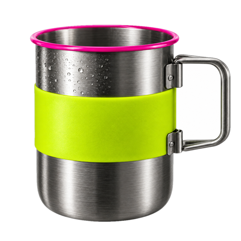 Steel camping cup