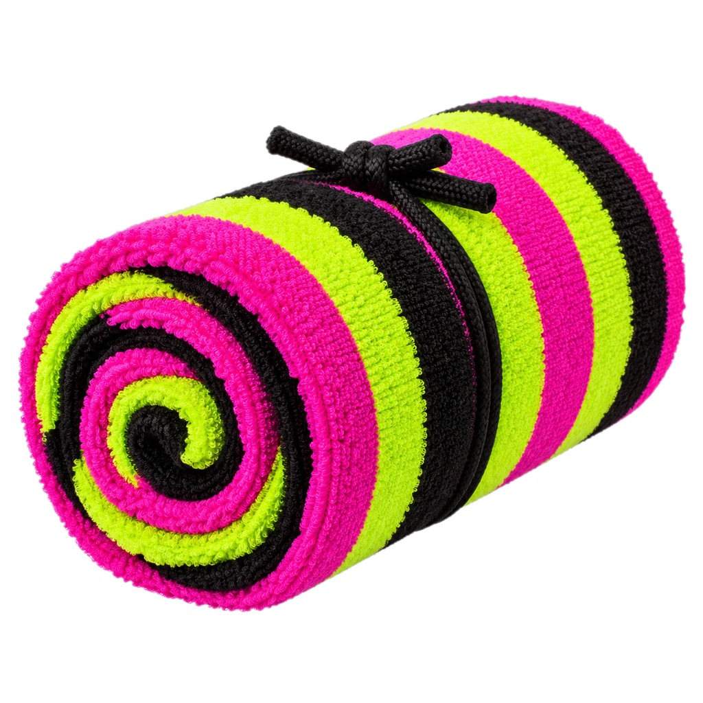 Rolled beach towel