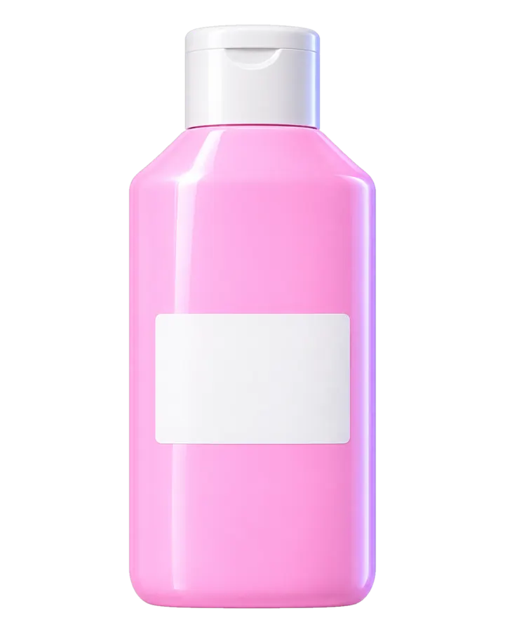 SPF 50 Milk, a glossy jelly-pink bottle with a white flip cap