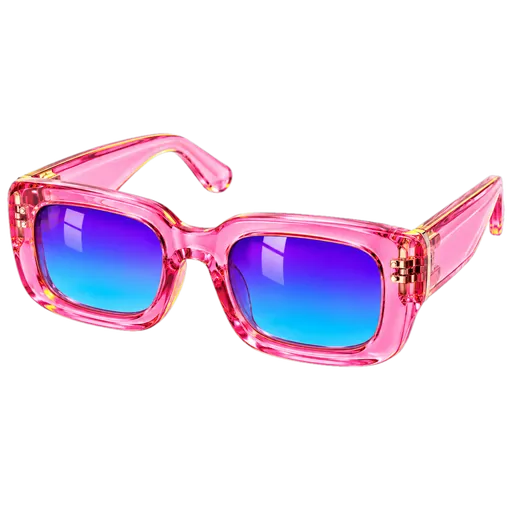 Sticker of candy-coloured acrylic sunglasses