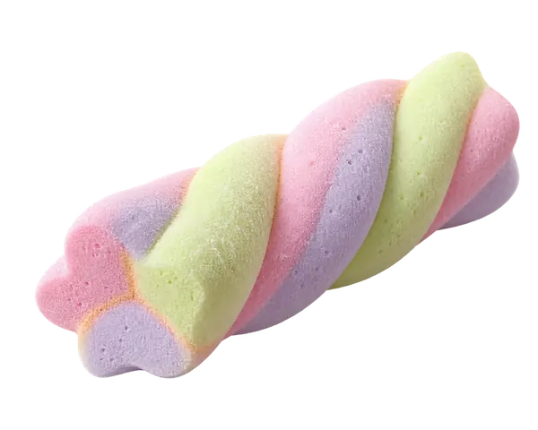 Pastel pink, lilac and lime twisted marshmallow