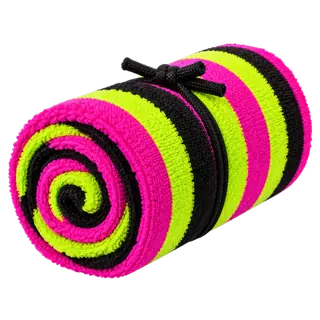 Rolled beach towel